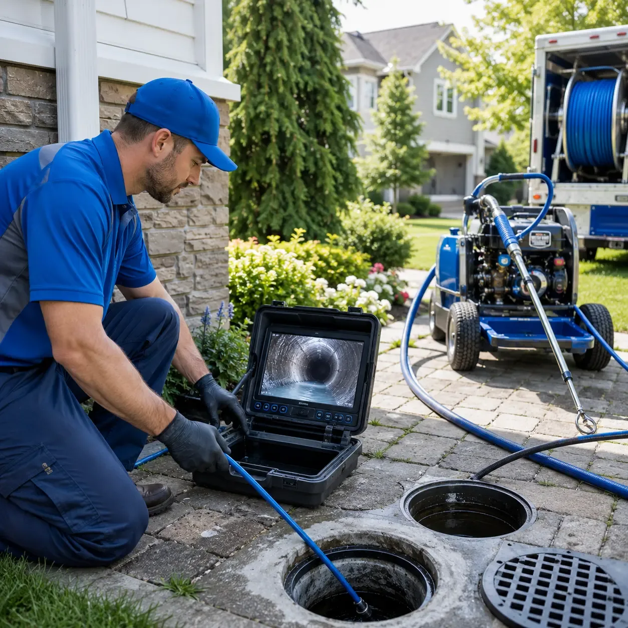 Outdoor drain cleaning professionals serving Greenview, CA