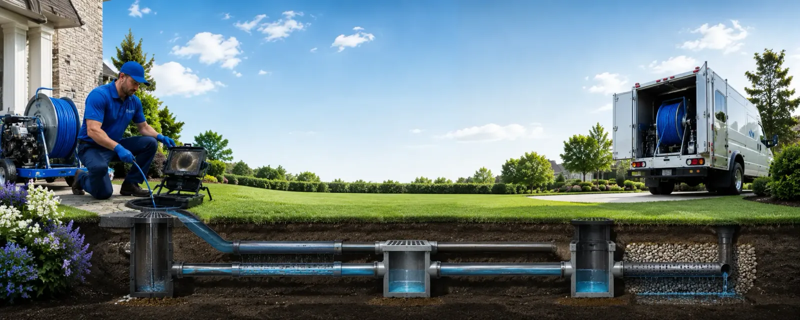 Outdoor drain cleaning information for Greenview, CA